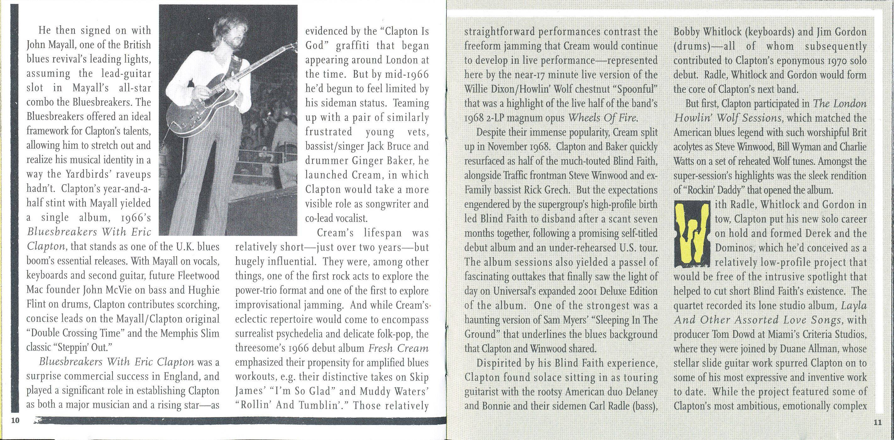 Eric Clapton Martin Scorsese presents The Blues : Booklet 6